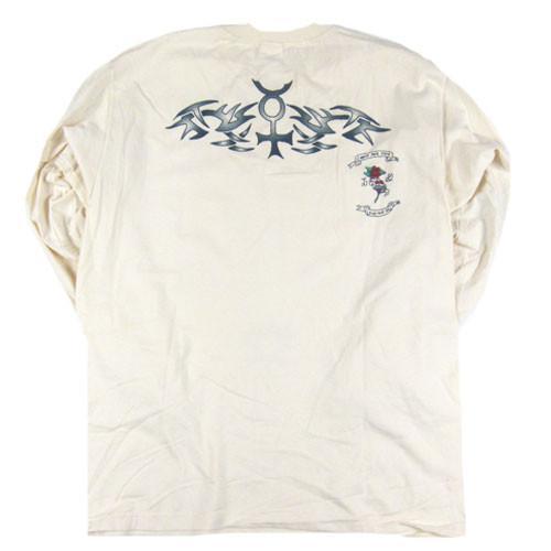 RODMAN BRAND Tattoo Long Sleeve White T-Shirt