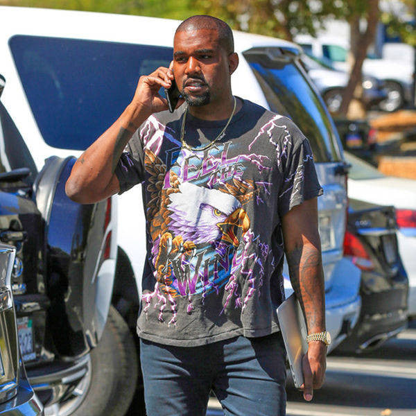 Vintage Feel The Wind T-shirt Eagle Lightning T-shirt 90s Kanye