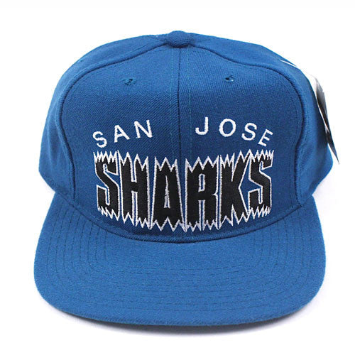 Vintage Snapback Snap Back Hat San Jose Sharks Starter Underscore
