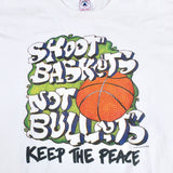 Vintage Shoot Baskets Not Bullets T-Shirt