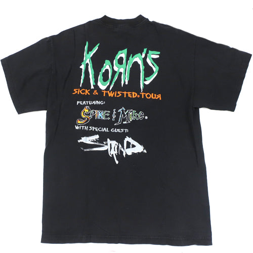Vintage Korn Sick & Twisted Tour T-shirt 1997 Rock – For All To Envy