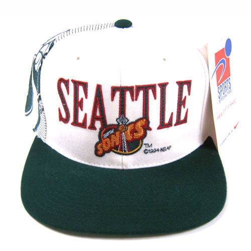 NBA, Accessories, Vintage Seattle Supersonics Snapback Nba Hat