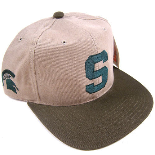 Vintage Michigan State Spartans Blockhead Snapback NWT 90s