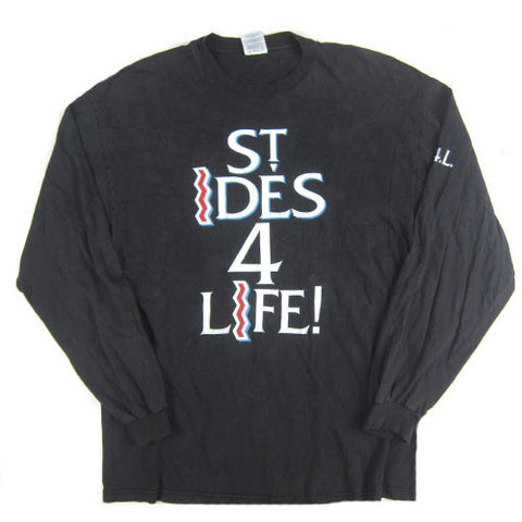 Vintage St. Ides 4 Life Malt Liquor Long Sleeve T Shirt 90s Hip Hop Rap Supreme For All To Envy