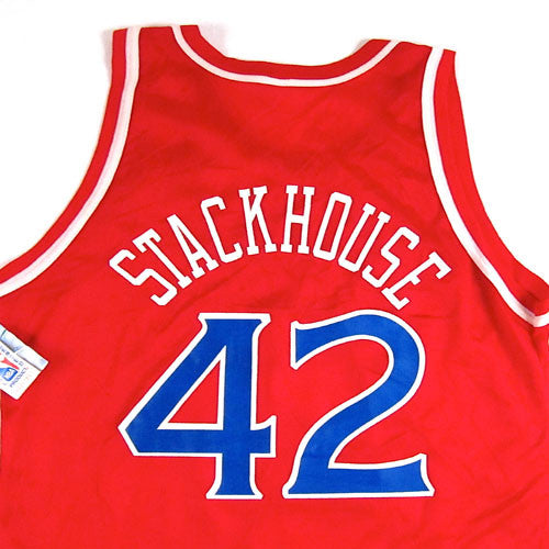 Vintage Jerry Stackhouse Philadelphia 76ers jersey mens size 48 Champion  red (35
