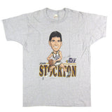 Vintage John Stockton Utah Jazz Caricature T-shirt
