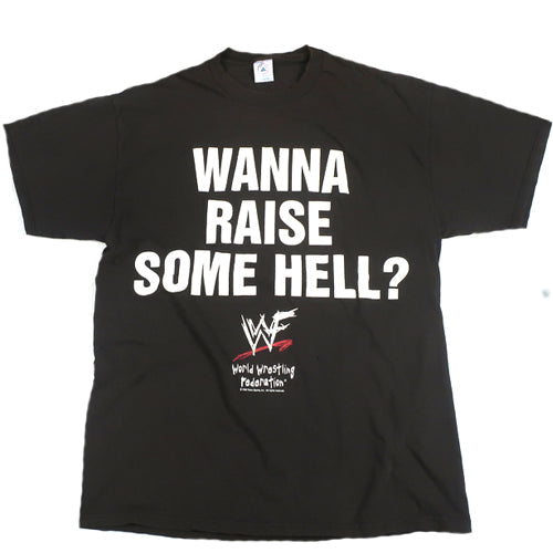 Vintage Stone Cold Wanna Raise Some Hell? T-Shirt WWE WWF 90s