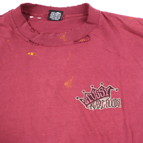 Vintage Stussy Royal Goods T-shirt 90s Streetwear Skate Surf Made 