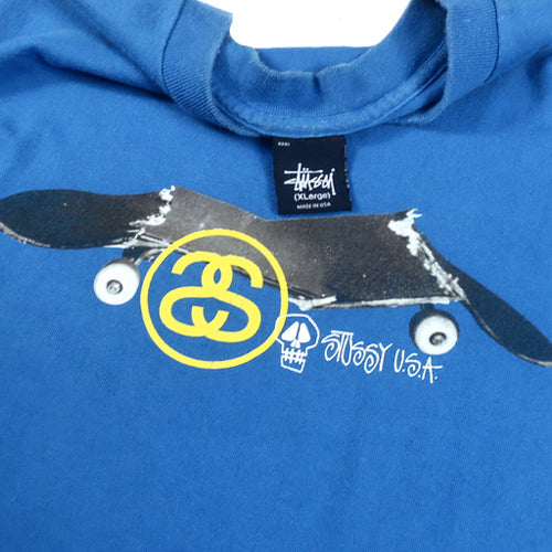 90s Vintage T-shirt STUSSY Star Skate Graphic Tee Shirt 90s