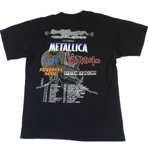 Vintage Summer Sanitarium Metallica Korn Kid Rock T-shirt Vintage Summer Sanitarium Metallica Korn Kid Rock T-shirt