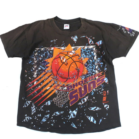 Vintage Phoenix Suns T shirt NBA Basketball Shattered Backboard 90s For All To Envy
