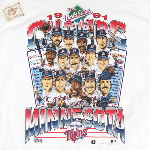 Vintage Minnesota Twins 1991 World Series Caricature T-shirt – For