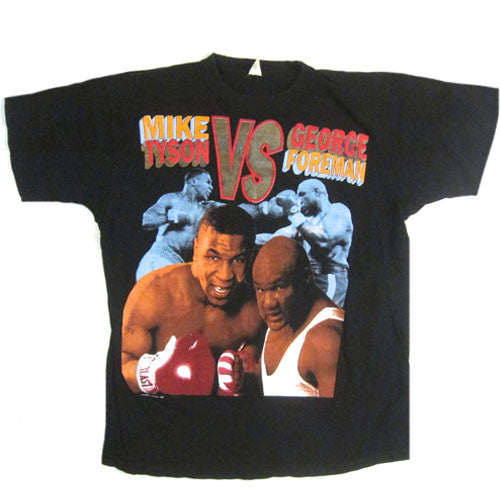 Vintage Mike Tyson George Foreman Boxing T Shirt For All To Envy