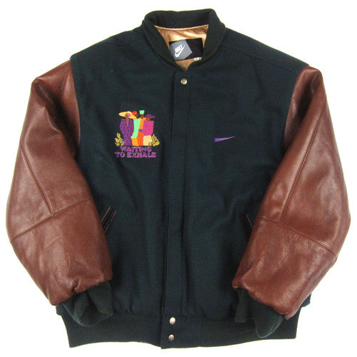 Nike varsity new arrivals jacket leather