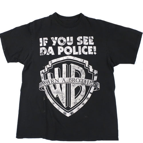 Vintage Warn A Brother T-shirt If You See Da Police Cops PoPo