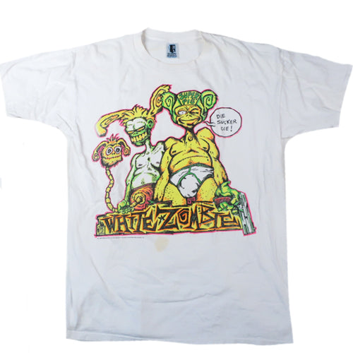 White zombie t shirt on sale