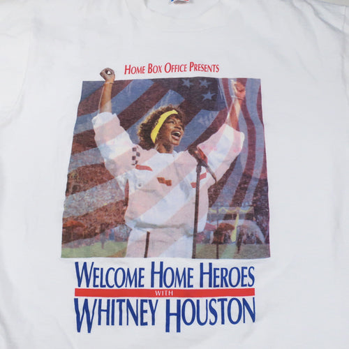 Whitney Houston Singer Icon 90s Look - Camisetas De Manga Corta Para Adultos, Jaspeado Grafito