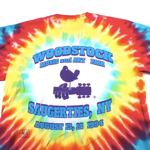 Vintage Woodstock 1994 Tie Dye T-Shirt Concert Festival 90s Rock