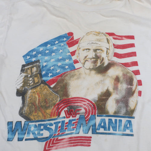 Vintage Wrestlemania 2 T-Shirt Hulk Hogan 1986 WWF Wrestling WWE