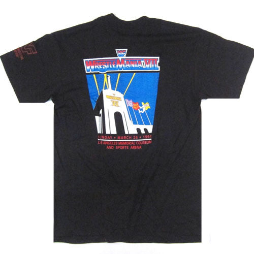Vintage Wrestlemania VII 1991 Hulk Hogan T-Shirt WWF WWE