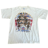 Vintage 1990 MLB All Star Game Caricature T-shirt