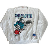 Vintage Charlotte Hornets Nutmeg Crewneck Sweatshirt