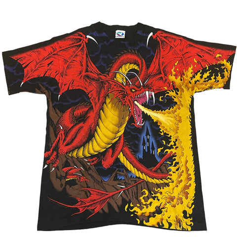 Vintage Dragon Liquid Blue T-shirt