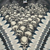 Vintage Liquid Blue Skulls T-shirt