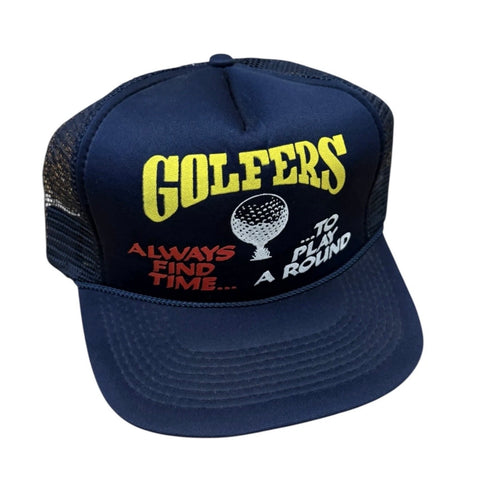 Vintage Golfers Always Find Time To Play A Round SnapBack Hat