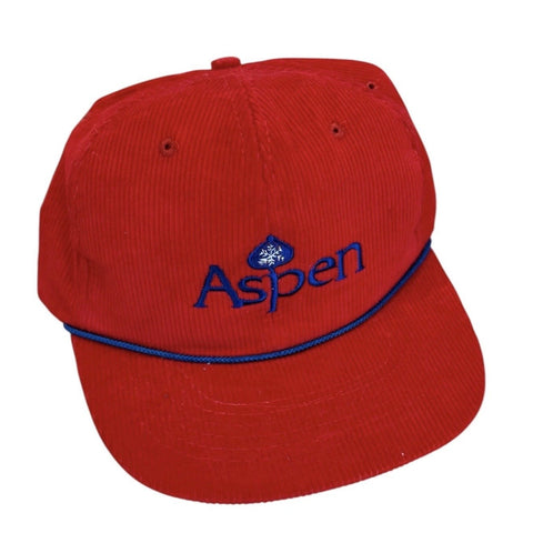 Vintage Aspen Corduroy Snapback Hat
