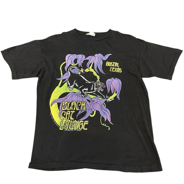 Vintage The Black Cat Lounge Austin TX T-shirt