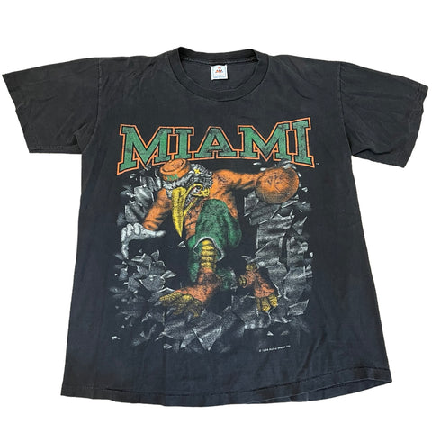 Vintage Miami Hurricanes Shattered Glass T-shirt