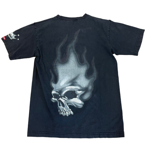 Vintage JNCO Flaming Skull t-shirt