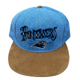 Vintage Carolina Panthers Suede Brim Snapback