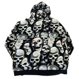 Vintage Famous Stars and Straps Skeleton Hoodie