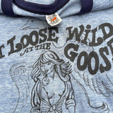 Vintage The Wild Goose Strip Club Ringer T-shirt