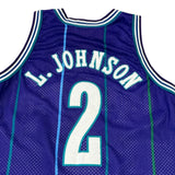 Vintage Larry Johnson Charlotte Hornets Champion Jersey (Stitched)