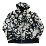 Vintage Famous Stars and Straps Skeleton Hoodie