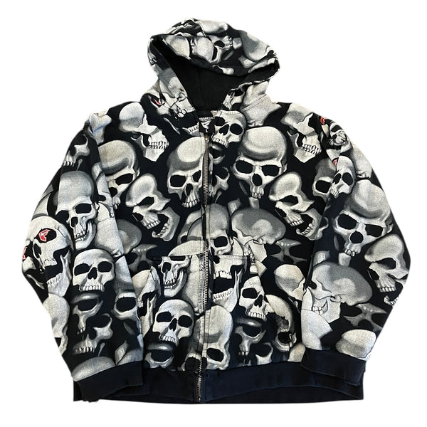 Vintage Famous Stars and Straps Skeleton Hoodie