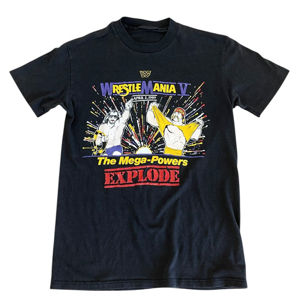 Vintage Wrestlemania V 1989 T-shirt