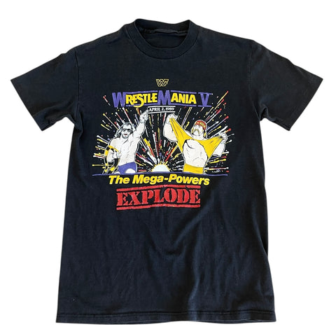 Vintage Wrestlemania V 1989 T-shirt