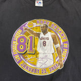 Vintage Kobe Bryant 81 Point Game T-shirt