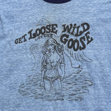 Vintage The Wild Goose Strip Club Ringer T-shirt