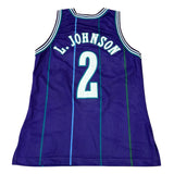 Vintage Larry Johnson Charlotte Hornets Champion Jersey (Stitched)