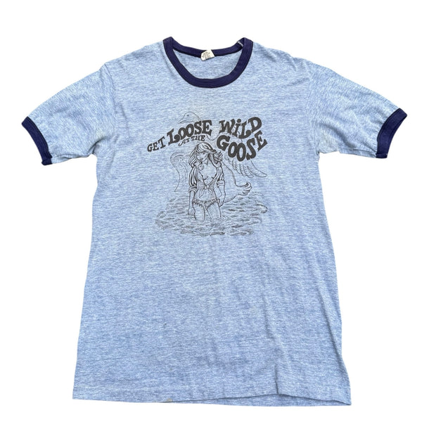 Vintage The Wild Goose Strip Club Ringer T-shirt