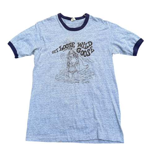 Vintage The Wild Goose Strip Club Ringer T-shirt