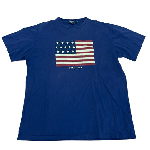 Vintage Polo Ralph Lauren USA Flag T-shirt