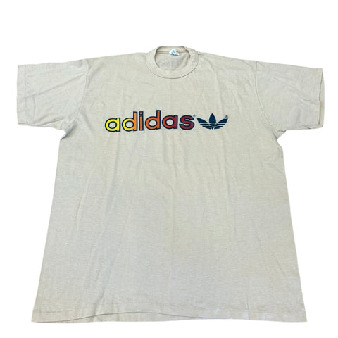 Vintage Adidas Rainbow Spellout T-shirt