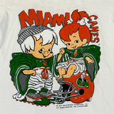 Vintage Miami Hurricanes Pebbles & Bam Bam T-shirt