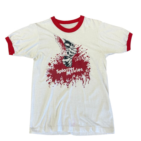 Vintage Splatter Movies Ringer T-shirt